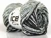 Thin Chenille White Grey Black White