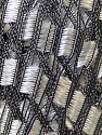 Fiber Content 100% Polyester, White, Brand ICE, Black White, Yarn Thickness 5 Bulky  Chunky, Craft, Rug, fnt2-23688 