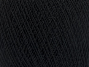 Fiber Content 67% Cotton, 33% Polyester, Brand Ice Yarns, Black, Yarn Thickness 1 SuperFine  Sock, Fingering, Baby, fnt2-49690