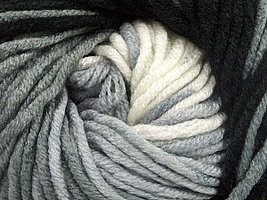 Fiber Content 100% Acrylic, White, Brand ICE, Grey, Black, Yarn Thickness 5 Bulky  Chunky, Craft, Rug, fnt2-50838