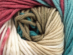 Fiber Content 100% Acrylic, White, Turquoise, Orchid, Brand Ice Yarns, Cream, Beige, Yarn Thickness 5 Bulky  Chunky, Craft, Rug, fnt2-50846
