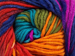Fiber Content 100% Acrylic, Rainbow, Brand ICE, Yarn Thickness 5 Bulky  Chunky, Craft, Rug, fnt2-50849