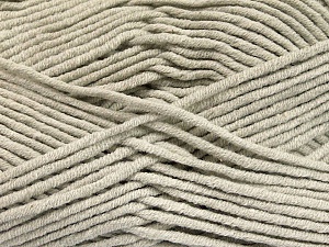 Fiber Content 55% Cotton, 45% Acrylic, Light Grey, Brand Ice Yarns, Yarn Thickness 4 Medium  Worsted, Afghan, Aran, fnt2-51429