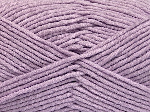 Fiber Content 55% Cotton, 45% Acrylic, Light Lilac, Brand Ice Yarns, Yarn Thickness 4 Medium  Worsted, Afghan, Aran, fnt2-51434