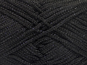 Width is 2-3 mm Fiber Content 100% Polyester, Brand Ice Yarns, Black, fnt2-51850