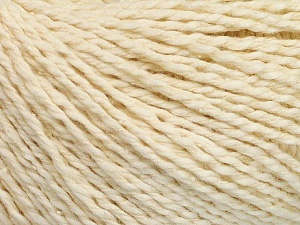 Fiber Content 68% Cotton, 32% Silk, Brand Ice Yarns, Cream, Yarn Thickness 2 Fine  Sport, Baby, fnt2-51929