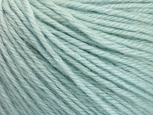 Fiber Content 55% Baby Alpaca, 45% Superwash Extrafine Merino Wool, Mint Green, Brand Ice Yarns, Yarn Thickness 3 Light DK, Light, Worsted, fnt2-52765