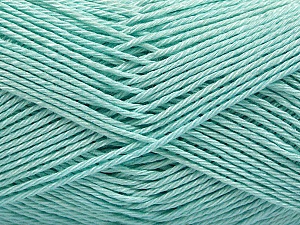 Fiber Content 100% Mercerised Cotton, Light Mint Green, Brand Ice Yarns, Yarn Thickness 2 Fine Sport, Baby, fnt2-53796