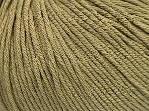 Global Organic Textile Standard (GOTS) Certified Product. CUC-TR-017 PRJ 805332/918191 Fiber Content 100% Organic Cotton, Light Khaki, Brand Ice Yarns, Yarn Thickness 3 Light  DK, Light, Worsted, fnt2-55218 