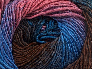 Fiber Content 50% Acrylic, 50% Wool, Rose Pink, Lilac, Brand Ice Yarns, Brown, Blue, Yarn Thickness 2 Fine Sport, Baby, fnt2-55456