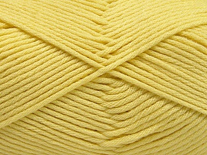 Fiber Content 50% SuperFine Nylon, 50% SuperFine Acrylic, Light Yellow, Brand Ice Yarns, Yarn Thickness 4 Medium  Worsted, Afghan, Aran, fnt2-56284 