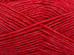 Fiber Content 65% Merino Wool, 35% Silk, Red, Brand Ice Yarns, Yarn Thickness 3 Light  DK, Light, Worsted, fnt2-57675