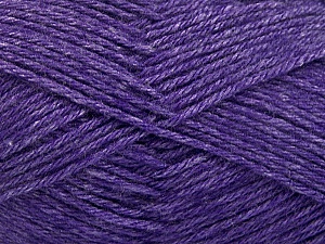 Fiber Content 65% Merino Wool, 35% Silk, Purple, Brand Ice Yarns, Yarn Thickness 3 Light  DK, Light, Worsted, fnt2-57679