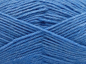 Fiber Content 65% Merino Wool, 35% Silk, Brand Ice Yarns, Blue, Yarn Thickness 3 Light  DK, Light, Worsted, fnt2-57680