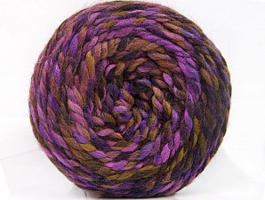 Fiber Content 70% Acrylic, 30% Wool, Purple Shades, Brand Ice Yarns, Brown Shades, Yarn Thickness 6 SuperBulky  Bulky, Roving, fnt2-58151