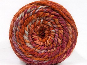 Fiber Content 70% Acrylic, 30% Wool, Orchid, Orange, Light Blue, Brand Ice Yarns, Copper, Yarn Thickness 6 SuperBulky  Bulky, Roving, fnt2-58154