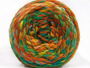 Fiber Content 70% Acrylic, 30% Wool, Yellow, Brand Ice Yarns, Green Shades, Gold, Brown Shades, Yarn Thickness 6 SuperBulky  Bulky, Roving, fnt2-58159
