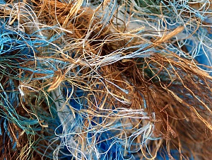 Fiber Content 100% Polyester, Brand Ice Yarns, Green, Gold, Brown, Blue, Yarn Thickness 6 SuperBulky Bulky, Roving, fnt2-59697