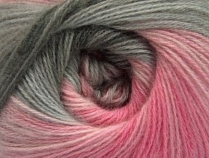 Fiber Content 60% Acrylic, 20% Wool, 20% Angora, Pink Shades, Brand Ice Yarns, Grey Shades, Yarn Thickness 2 Fine Sport, Baby, fnt2-59752