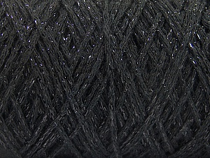 Please be advised that yarn iade made of recycled cotton, and dye lot differences occur. Fiber Content 90% Cotton, 10% Metallic Lurex, Brand Ice Yarns, Black, Yarn Thickness 4 Medium  Worsted, Afghan, Aran, fnt2-60132