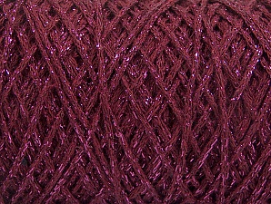 Please be advised that yarn iade made of recycled cotton, and dye lot differences occur. Fiber Content 90% Cotton, 10% Metallic Lurex, Brand Ice Yarns, Burgundy, Yarn Thickness 4 Medium  Worsted, Afghan, Aran, fnt2-60140