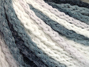Fiber Content 50% Polyamide, 50% Acrylic, White, Brand Ice Yarns, Grey, Black, Yarn Thickness 4 Medium Worsted, Afghan, Aran, fnt2-60440