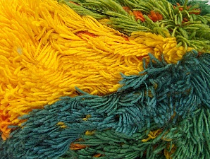 Fiber Content 95% Acrylic, 5% Polyester, Yellow, Pink, Lilac, Brand Ice Yarns, Green Shades, Blue, Yarn Thickness 6 SuperBulky Bulky, Roving, fnt2-61128