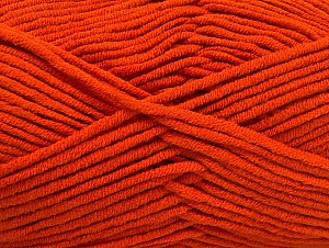 Fiber Content 55% Cotton, 45% Acrylic, Orange, Brand Ice Yarns, Yarn Thickness 4 Medium  Worsted, Afghan, Aran, fnt2-63098