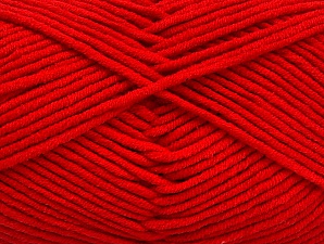 Fiber Content 55% Cotton, 45% Acrylic, Tomato Red, Brand Ice Yarns, Yarn Thickness 4 Medium  Worsted, Afghan, Aran, fnt2-63100