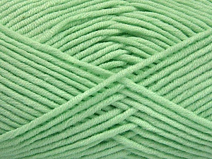 Fiber Content 55% Cotton, 45% Acrylic, Mint Green, Brand Ice Yarns, Yarn Thickness 4 Medium  Worsted, Afghan, Aran, fnt2-63105