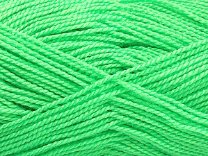 Fiber Content 100% Acrylic, Neon Green, Brand Ice Yarns, Yarn Thickness 1 SuperFine  Sock, Fingering, Baby, fnt2-63388 