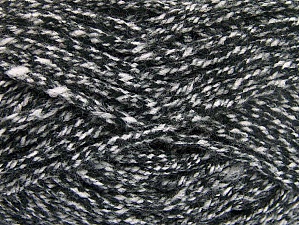 Fiber Content 100% Acrylic, White, Brand Ice Yarns, Black, Yarn Thickness 6 SuperBulky Bulky, Roving, fnt2-64006