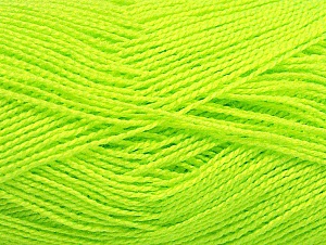 Fiber Content 100% Acrylic, Neon Yellow, Brand Ice Yarns, Yarn Thickness 1 SuperFine  Sock, Fingering, Baby, fnt2-64044 