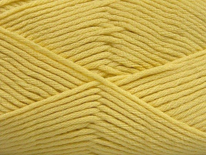 Fiber Content 52% Nylon, 48% Acrylic, Light Yellow, Brand Ice Yarns, Yarn Thickness 4 Medium  Worsted, Afghan, Aran, fnt2-64139