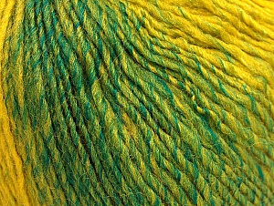 Fiber Content 70% Acrylic, 30% Wool, Brand Ice Yarns, Green, Gold, Brown, Yarn Thickness 3 Light DK, Light, Worsted, fnt2-64212