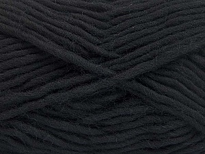 Fiber Content 100% Wool, Brand Ice Yarns, Black, Yarn Thickness 5 Bulky Chunky, Craft, Rug, fnt2-64420