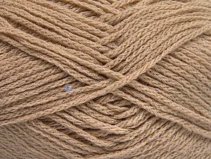 Fiber Content 98% Acrylic, 2% Paillette, Brand Ice Yarns, Beige, Yarn Thickness 4 Medium  Worsted, Afghan, Aran, fnt2-64446 