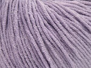 Modal is a type of yarn which is mixed with the silky type of fiber. It is derived from the beech trees. Fiber Content 55% Modal, 45% Acrylic, Light Lilac, Brand Ice Yarns, Yarn Thickness 3 Light  DK, Light, Worsted, fnt2-66705 
