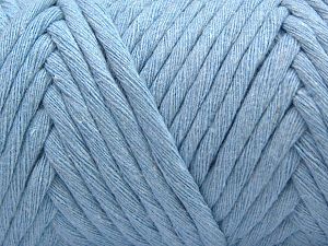 Fiber Content 100% Cotton, Brand Ice Yarns, Baby Blue, Yarn Thickness 6 SuperBulky  Bulky, Roving, fnt2-66834 