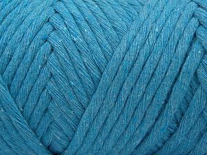 Fiber Content 100% Cotton, Turquoise, Brand Ice Yarns, Yarn Thickness 6 SuperBulky  Bulky, Roving, fnt2-66835 