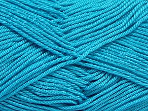 Fiber Content 100% Mercerised Giza Cotton, Turquoise, Brand Ice Yarns, Yarn Thickness 2 Fine  Sport, Baby, fnt2-66948 
