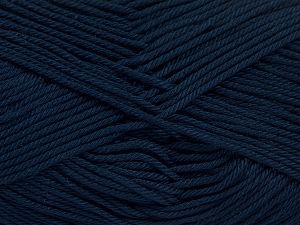 Fiber Content 100% Mercerised Giza Cotton, Brand Ice Yarns, Dark Navy, Yarn Thickness 2 Fine  Sport, Baby, fnt2-66949 