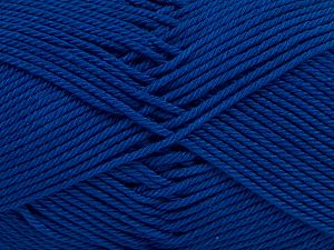 Fiber Content 100% Mercerised Giza Cotton, Royal Blue, Brand Ice Yarns, Yarn Thickness 2 Fine  Sport, Baby, fnt2-66951 