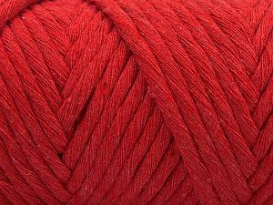Fiber Content 100% Cotton, Red, Brand Ice Yarns, Yarn Thickness 6 SuperBulky  Bulky, Roving, fnt2-67036 