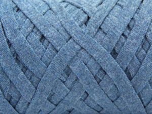 Fiber Content 100% Recycled Cotton, Jeans Blue, Brand Ice Yarns, Yarn Thickness 6 SuperBulky  Bulky, Roving, fnt2-67285 