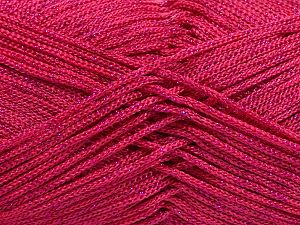 Width is 2-3 mm Fiber Content 100% Polyester, Brand Ice Yarns, Fuchsia, fnt2-67490