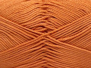 Fiber Content 100% Mercerised Giza Cotton, Light Orange, Brand Ice Yarns, fnt2-67549 