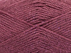 Fiber Content 88% Cotton, 12% Metallic Lurex, Orchid, Brand Ice Yarns, fnt2-67835