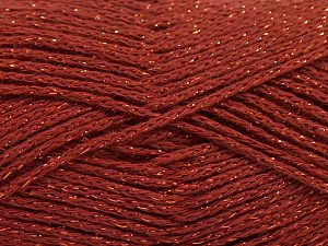 Fiber Content 88% Cotton, 12% Metallic Lurex, Brand Ice Yarns, Copper, fnt2-67837