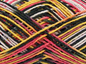 Fiber Content 100% Acrylic, Yellow, Salmon, Light Grey, Brand Ice Yarns, Black, fnt2-68625